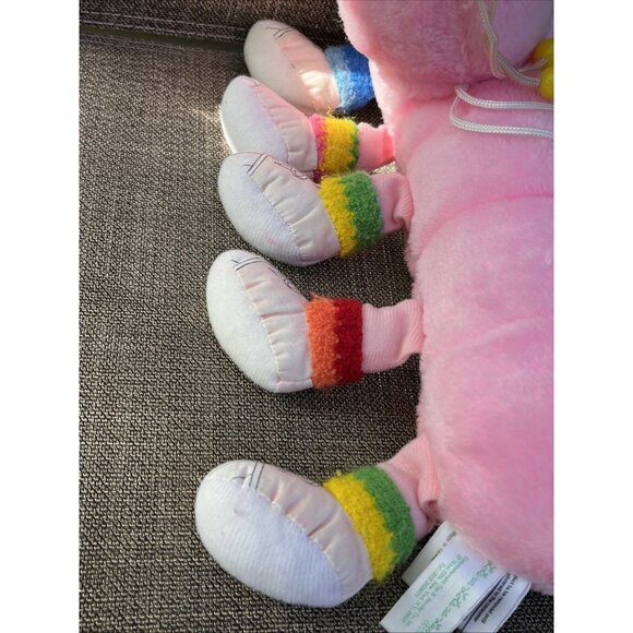 Vintage 1984 Lots-a-lots-a-leggggggs Pink Caterpillar 13” 10 Legs Plush READ - Picture 10 of 16